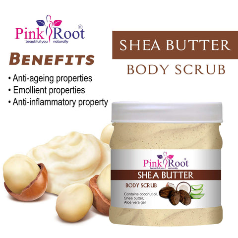 Shea Butter Body Scrub 500ml - Pink Root