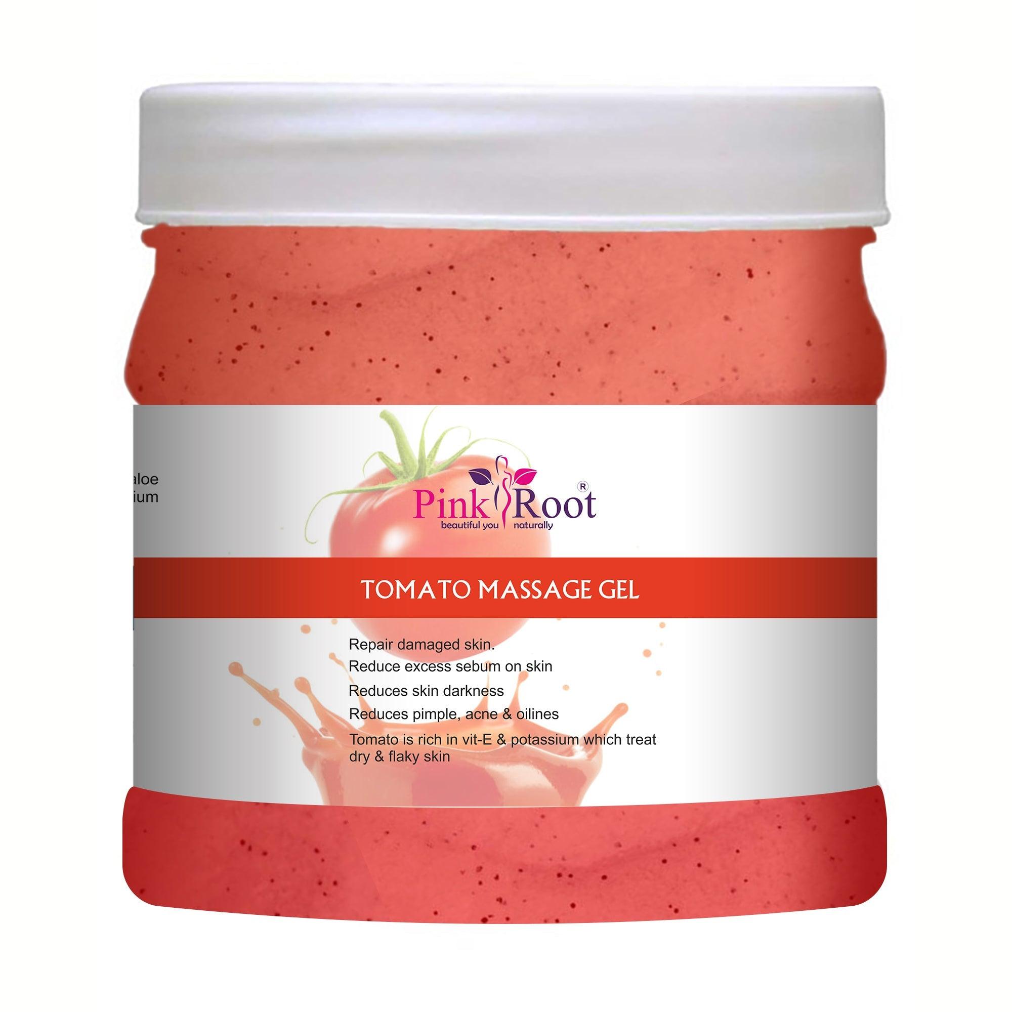 Tomato Massage Gel For Face & Body 500ml - Pink Root