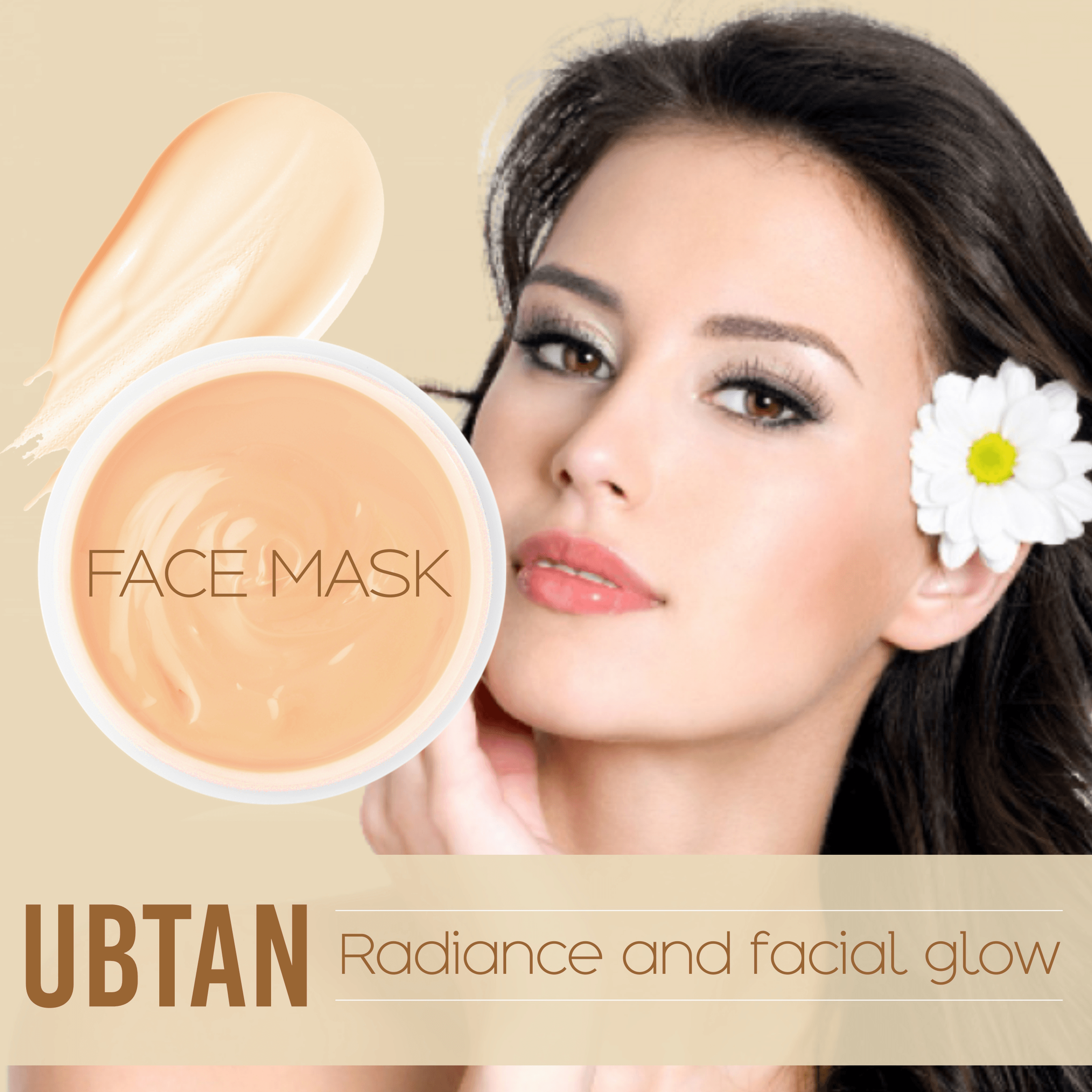 Ubtan Face Mask For Radiance & Facial Glow 100gm - Pink Root